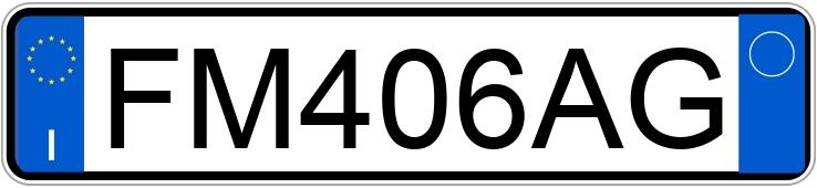 Numer rejestracyjny FM406AG posiada FIAT 500L