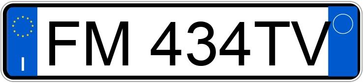 Numer rejestracyjny FM434TV posiada FIAT Panda 3a serie Numer rejestracyjny FM434TV posiada FIAT Panda 3a serie