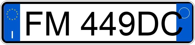 Numer rejestracyjny FM449DC posiada MINI Mini 5P