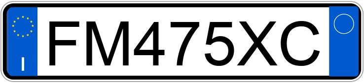 Numer rejestracyjny FM475XC posiada FIAT 500 Numer rejestracyjny FM475XC posiada FIAT 500