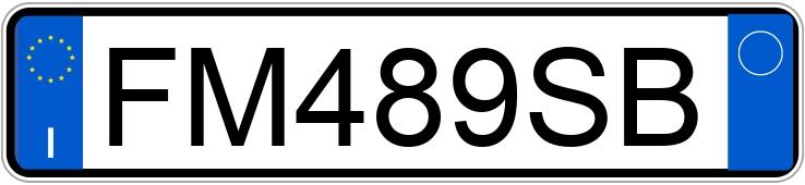 Numer rejestracyjny FM489SB posiada AUDI A3 3a serie