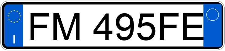 Numer rejestracyjny FM495FE posiada FIAT 500 Numer rejestracyjny FM495FE posiada FIAT 500