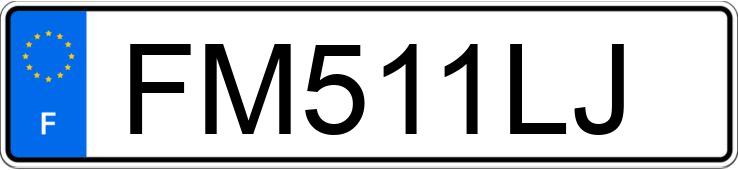 Die Registrierungsnummer FM511LJ hat TESLA MODEL 3