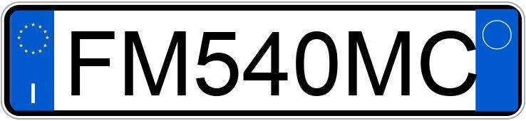 Numer rejestracyjny FM540MC posiada LANCIA Ypsilon 3a serie