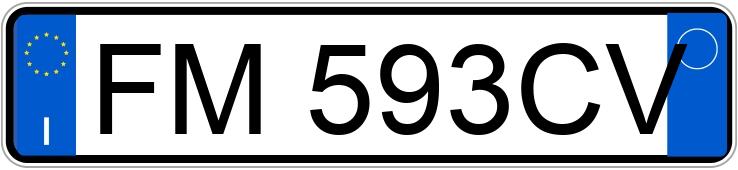 Numer rejestracyjny FM593CV posiada CITROEN C3