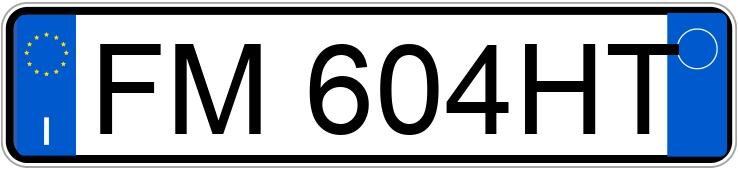 Numer rejestracyjny FM604HT posiada FIAT 500X