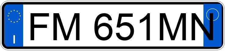 Numer rejestracyjny FM651MN posiada LANCIA Ypsilon 3a serie