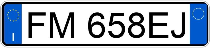 Numer rejestracyjny FM658EJ posiada FIAT 500L