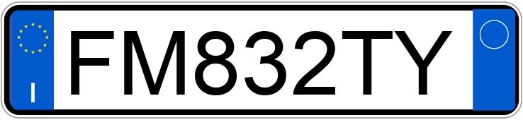 Numer rejestracyjny FM832TY posiada FIAT Tipo