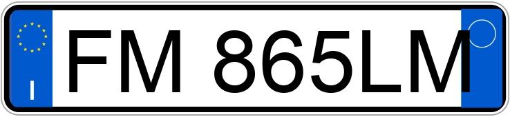 Numer rejestracyjny FM865LM posiada AUDI A3 3a serie