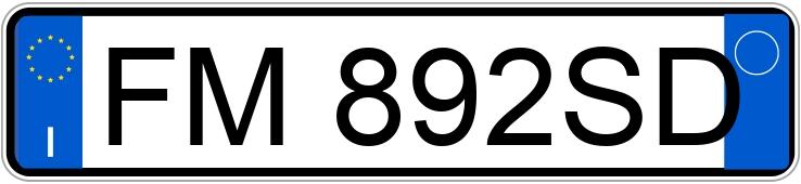 Numer rejestracyjny FM892SD posiada MERCEDES GLA