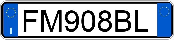 Numer rejestracyjny FM908BL posiada BMW Serie 2 G.T.