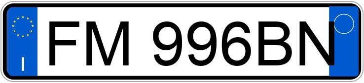 Numer rejestracyjny FM996BN posiada VOLKSWAGEN Touran 3a serie