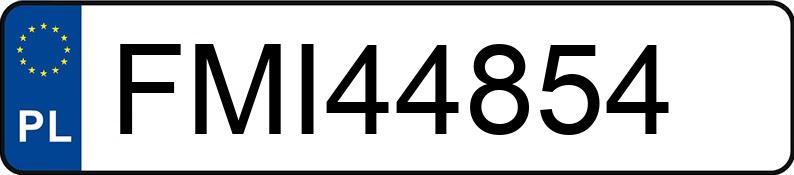 Numer rejestracyjny FMI 44854 posiada MAZDA 323 - FMI44854