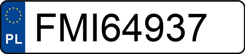 Numer rejestracyjny FMI 64937 posiada BMW 535i Kat. E34 535i Kat. E34 - FMI64937