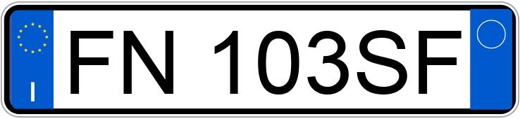 Numer rejestracyjny FN103SF posiada ALFA ROMEO Stelvio