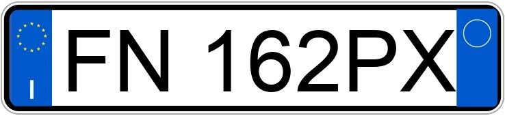 Numer rejestracyjny FN162PX posiada ALFA ROMEO Giulietta