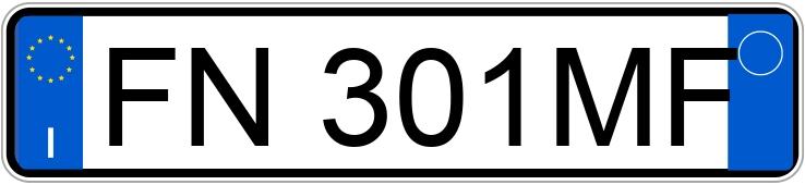 Numer rejestracyjny FN301MF posiada FIAT 500X