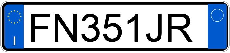 Numer rejestracyjny FN351JR posiada FIAT Tipo