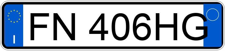 Numer rejestracyjny FN406HG posiada FIAT 500