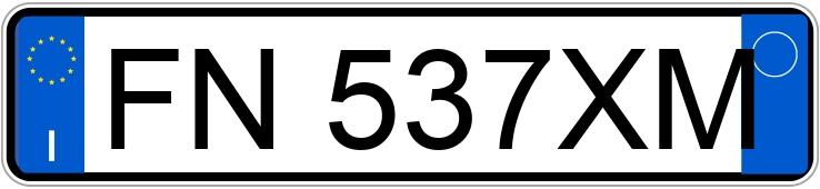 Numer rejestracyjny FN537XM posiada FIAT Punto 4a serie Numer rejestracyjny FN537XM posiada FIAT Punto 4a serie