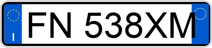 Numer rejestracyjny FN538XM posiada FIAT Punto 4a serie
