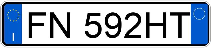 Skradziono pojazd o numerach rejestracyjnych FN592HT