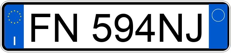 Numer rejestracyjny FN594NJ posiada TOYOTA Aygo 2a serie