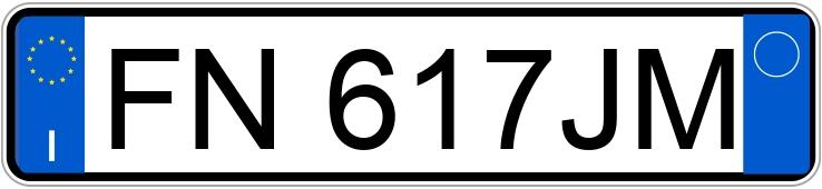 Numer rejestracyjny FN617JM posiada FIAT 500