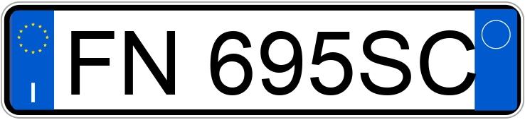 Numer rejestracyjny FN695SC posiada AUDI A3 3a serie