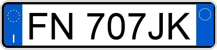 Numer rejestracyjny FN707JK posiada FIAT Tipo
