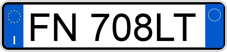 Numer rejestracyjny FN708LT posiada FIAT Tipo