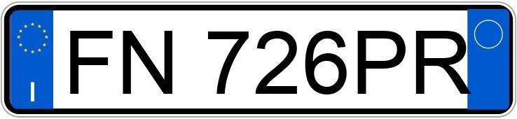Numer rejestracyjny FN726PR posiada CITROEN C3 3a serie