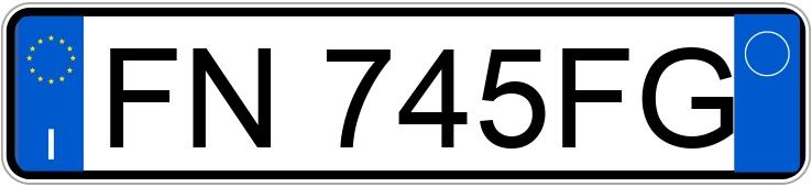 Registreringsnumret FN745FG har LANCIA Ypsilon 3a serie