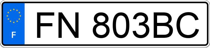 Die Registrierungsnummer FN803BC hat TOYOTA COROLLA X