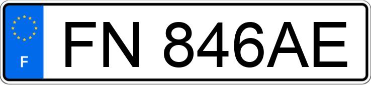 Numer rejestracyjny FN846AE posiada Kia Picanto