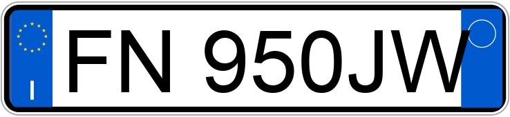 Numer rejestracyjny FN950JW posiada VOLKSWAGEN Polo 6a serie