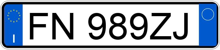 Numer rejestracyjny FN989ZJ posiada VOLKSWAGEN Golf 6a serie