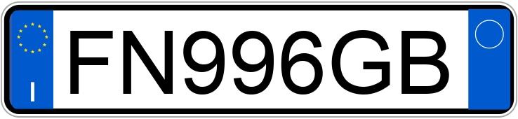 Numer rejestracyjny FN996GB posiada FIAT Panda 3a serie