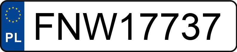 Numer rejestracyjny FNW 17737 posiada SKODA FABIA - FNW17737