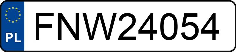 Numer rejestracyjny FNW 24054 posiada BMW 328 - FNW24054