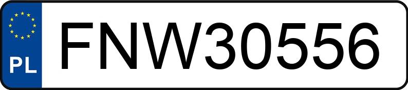 Numer rejestracyjny FNW 30556 posiada MERCEDES-BENZ A 160 - FNW30556