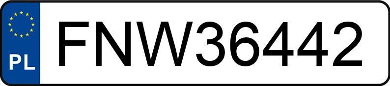 Numer rejestracyjny FNW 36442 posiada JEEP GRAND CHEROKEE - FNW36442