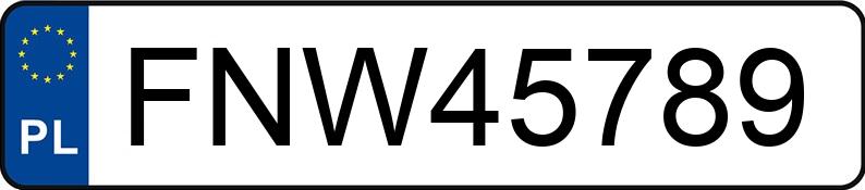 Numer rejestracyjny FNW 45789 posiada CHEVROLET Lacetti 1.6 16V MR`04 E4 SX Elite Aut. - FNW45789