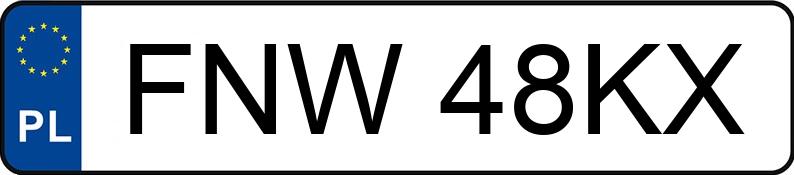 Numer rejestracyjny FNW 48KX posiada AUDI A4 1.9 TDI - FNW48KX