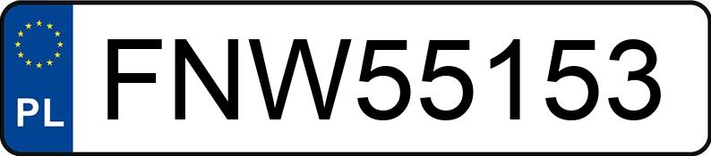 Numer rejestracyjny FNW 55153 posiada BMW 740i Kat. E38 Aut. - FNW55153