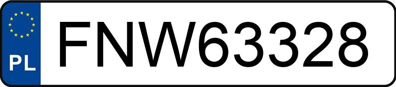 Numer rejestracyjny FNW 63328 posiada MAZDA 3 - 1.6 CD MR`06 E4 Exclusive - FNW63328