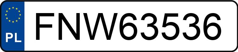 Numer rejestracyjny FNW 63536 posiada AUDI A6 - FNW63536 Numer rejestracyjny FNW 63536 posiada AUDI A6 - FNW63536