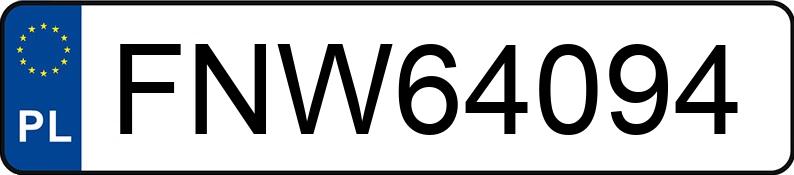 Numer rejestracyjny FNW 64094 posiada CHRYSLER PACIFICA - FNW64094
