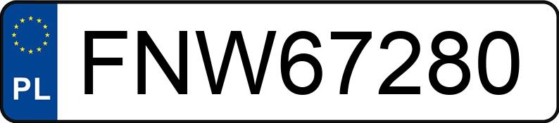 Numer rejestracyjny FNW 67280 posiada KIA SPORTAGE - FNW67280